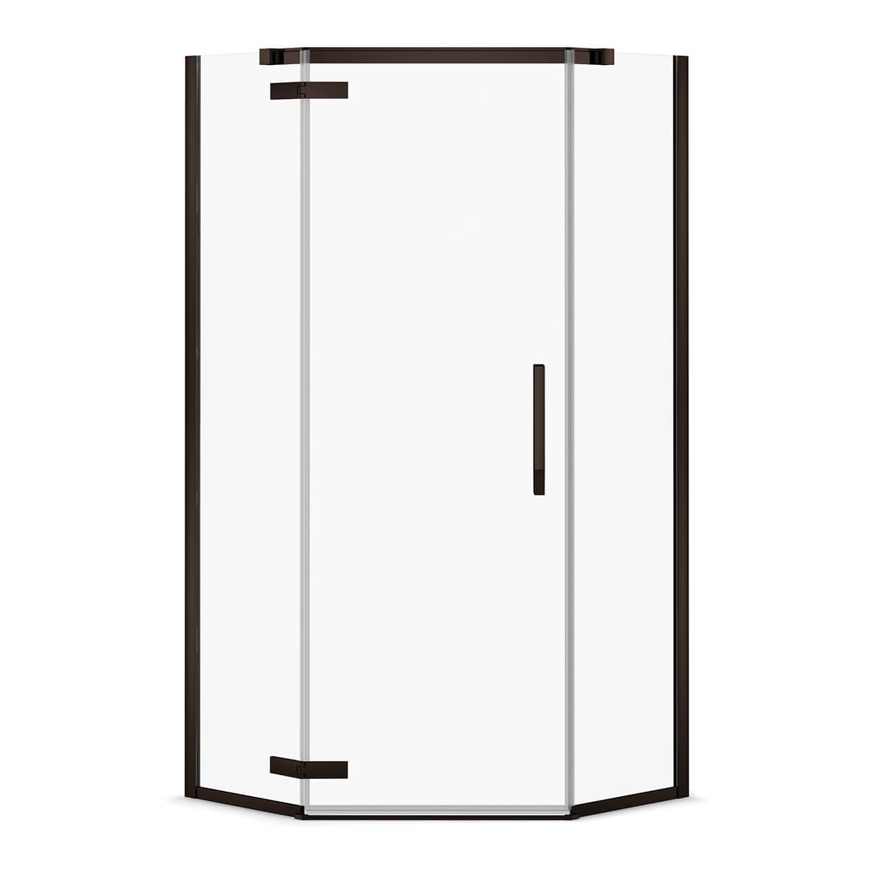 Davana Neo-angle 38 x 38 x 75 in. 8mm Pivot Shower Door for