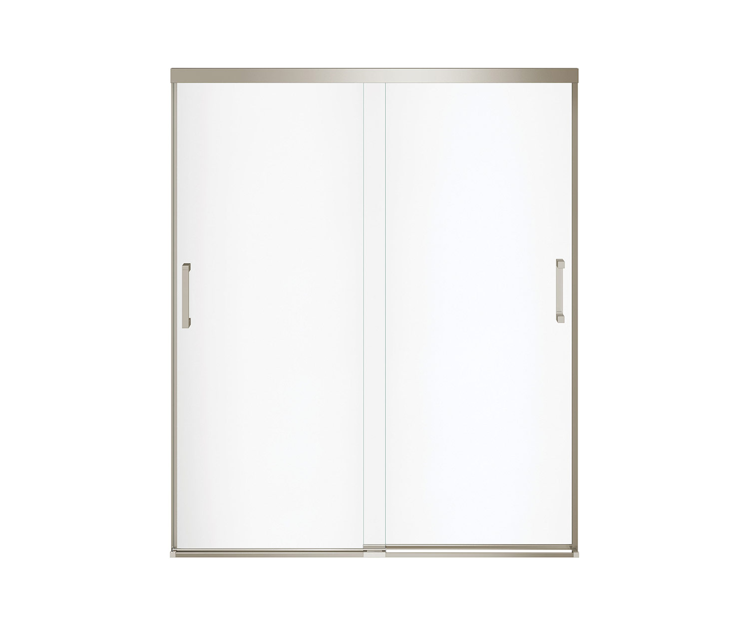 Incognito 70 56-59 x 70 ½ in. 6mm Bypass Shower Door for Alcove  Installation with Clear glass in Brushed Nickel