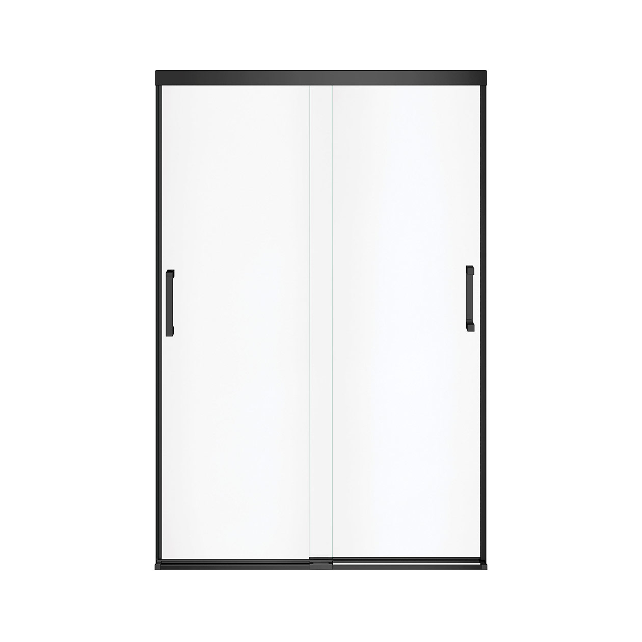 Incognito 70 44 47 X 70 In 8mm Sliding Shower Door For Alcove Installation With Clear Glass In Matte Black Shower Door Maax En
