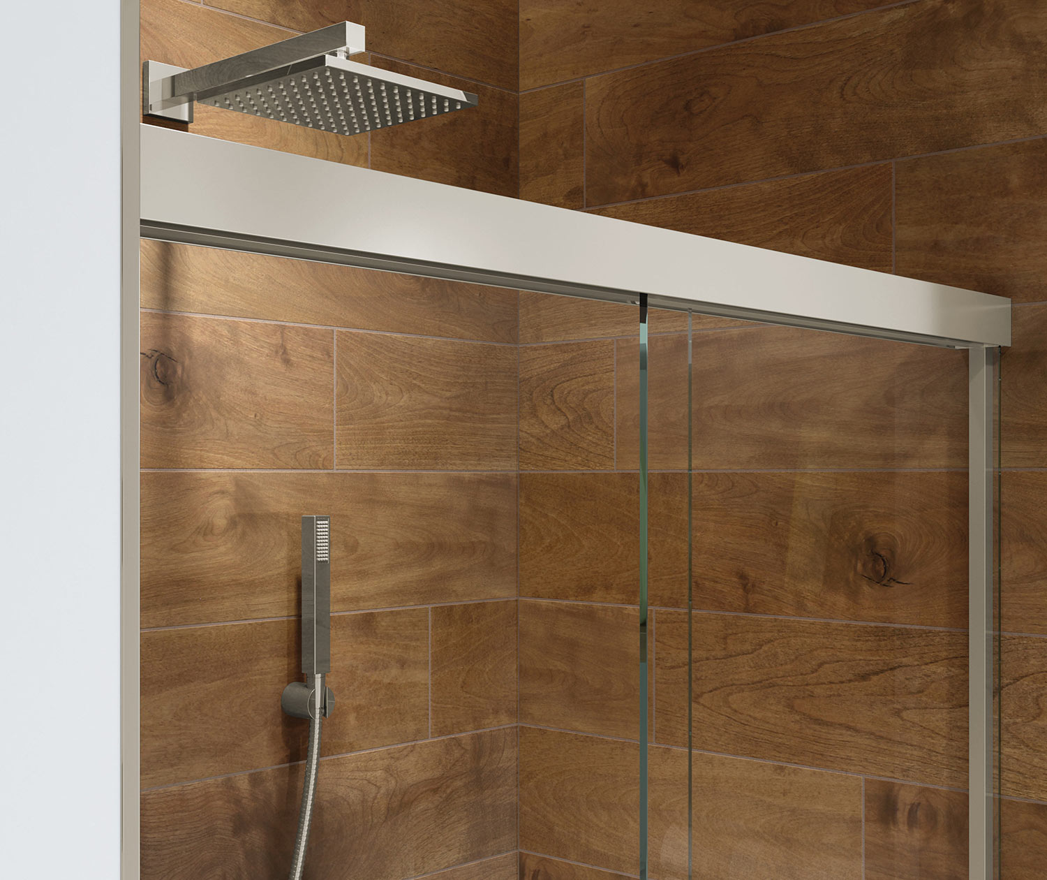 Incognito 70 56-59 x 70 ½ in. 8 mm Bypass Shower Door for Alcove