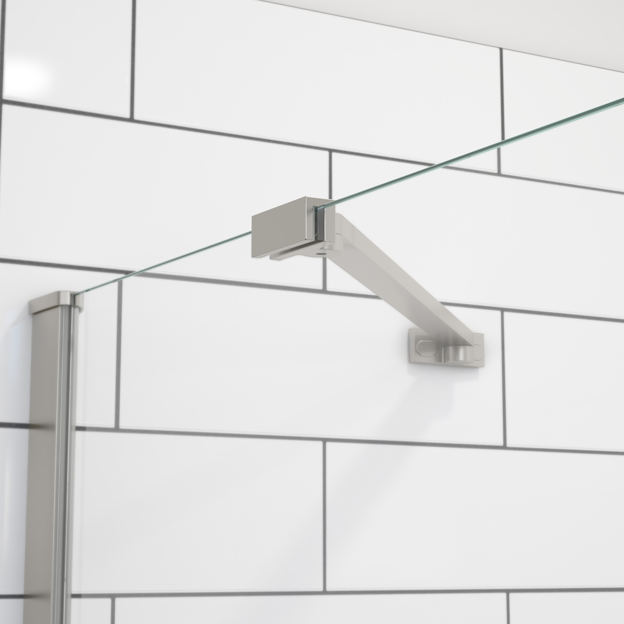 Reveal Sleek 71 44 47 x 71 in. 8mm Pivot Shower Door for Alcove
