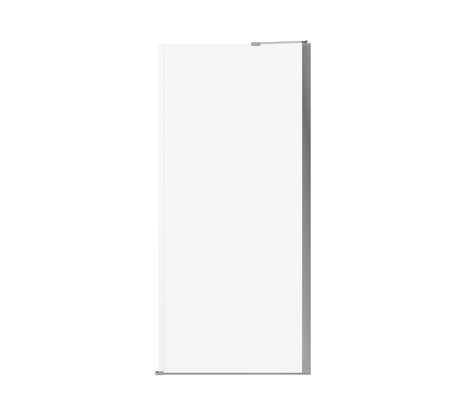Reveal Sleek 71 Return Panel for 36 in. Base with Clear glass in 