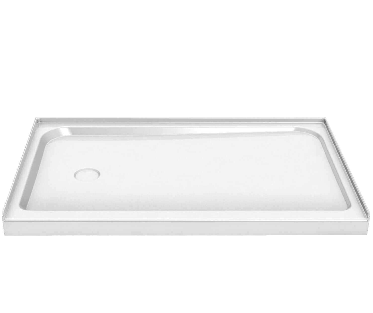 Rectangular Base 6032 3 in. Acrylic Alcove Shower Base with Right-Hand  Drain in White