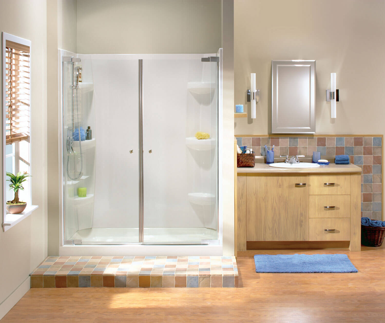 Halo Pro 44 ½-47 x 78 ¾ in. 8mm Sliding Shower Door for
