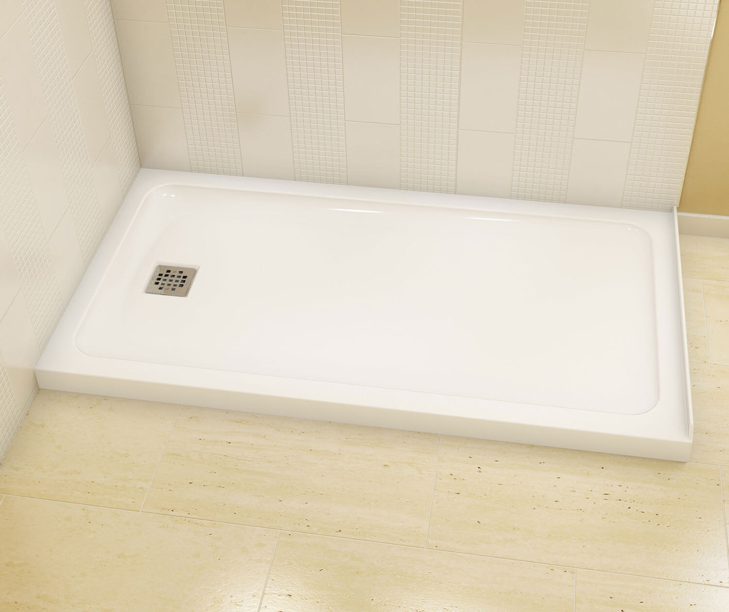 60'' W 32'' D Rectangular Triple Shower Base