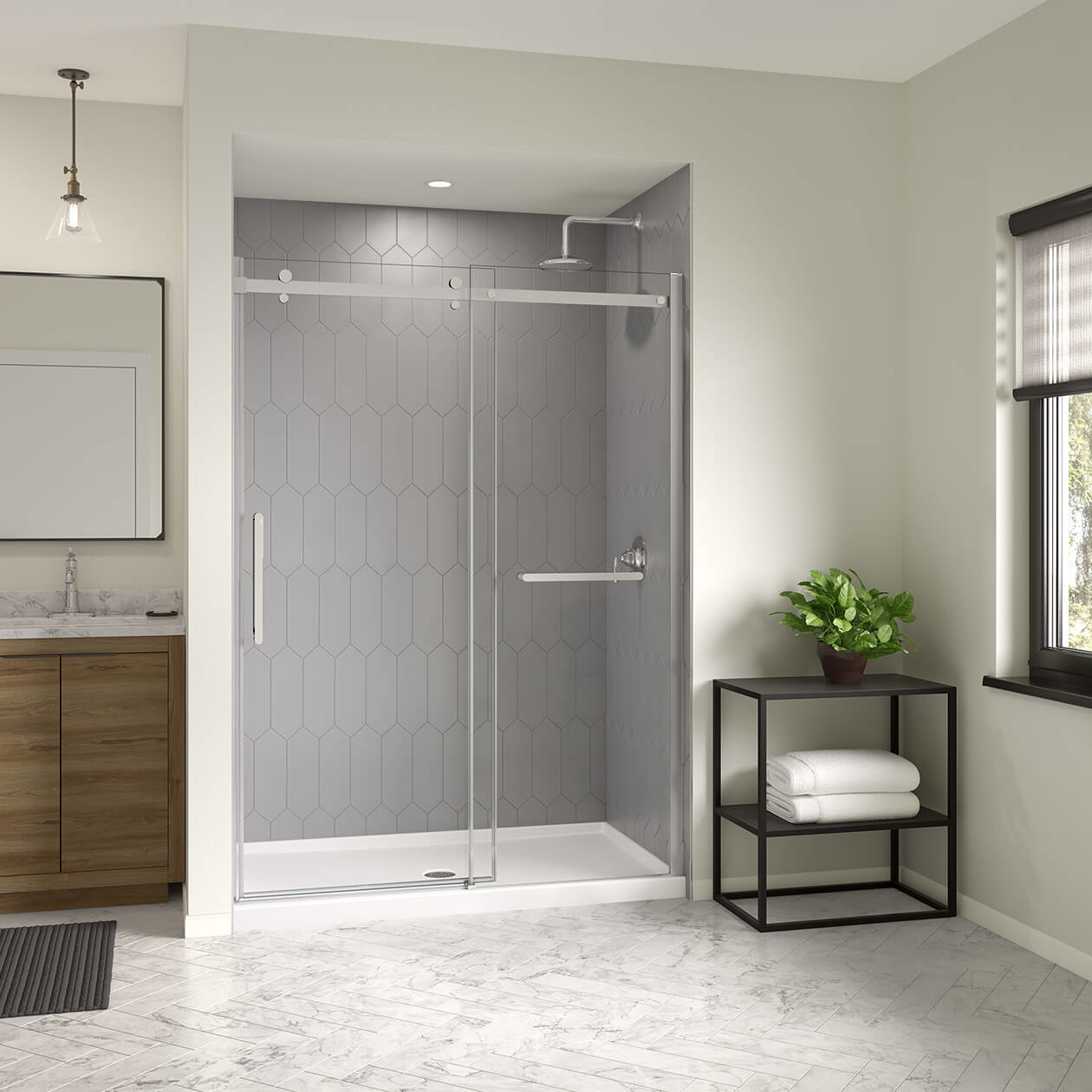 Revelation Round 56-59 x 70 ½-73 in. 8mm Bypass Shower Door Revelation Round 56-59 x 70 ½-73 in. 8mm Bypass Shower Door