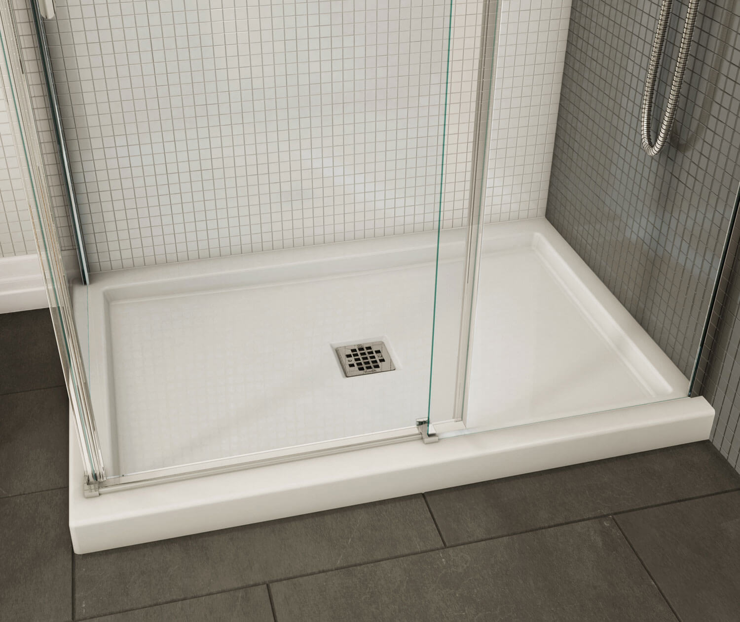 Iconic Colour Corner Drain Shower Tray (61CNR)