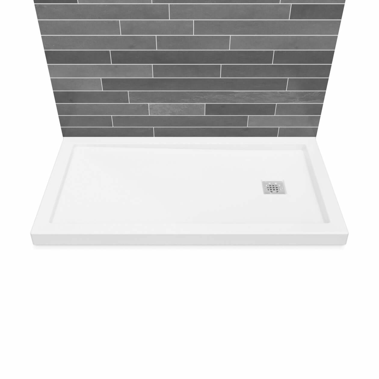 Freestyle 37 Neo-Round 37 x 37 Acrylic Corner Center Drain