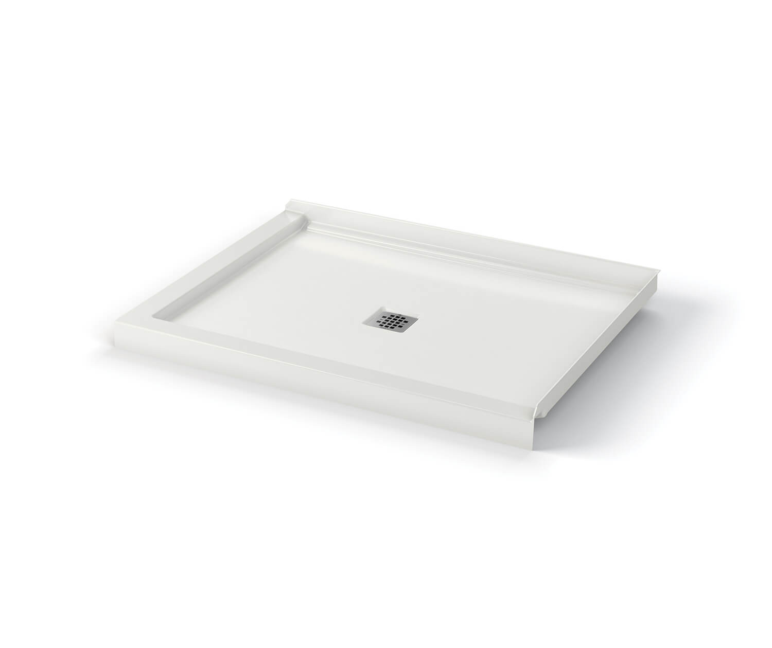 Maax Monroe White 38-in x 38-in x 76-in Base/Wall/Door Curved Corner Shower Kit (Off-center Drain) | 800025-900-084-000