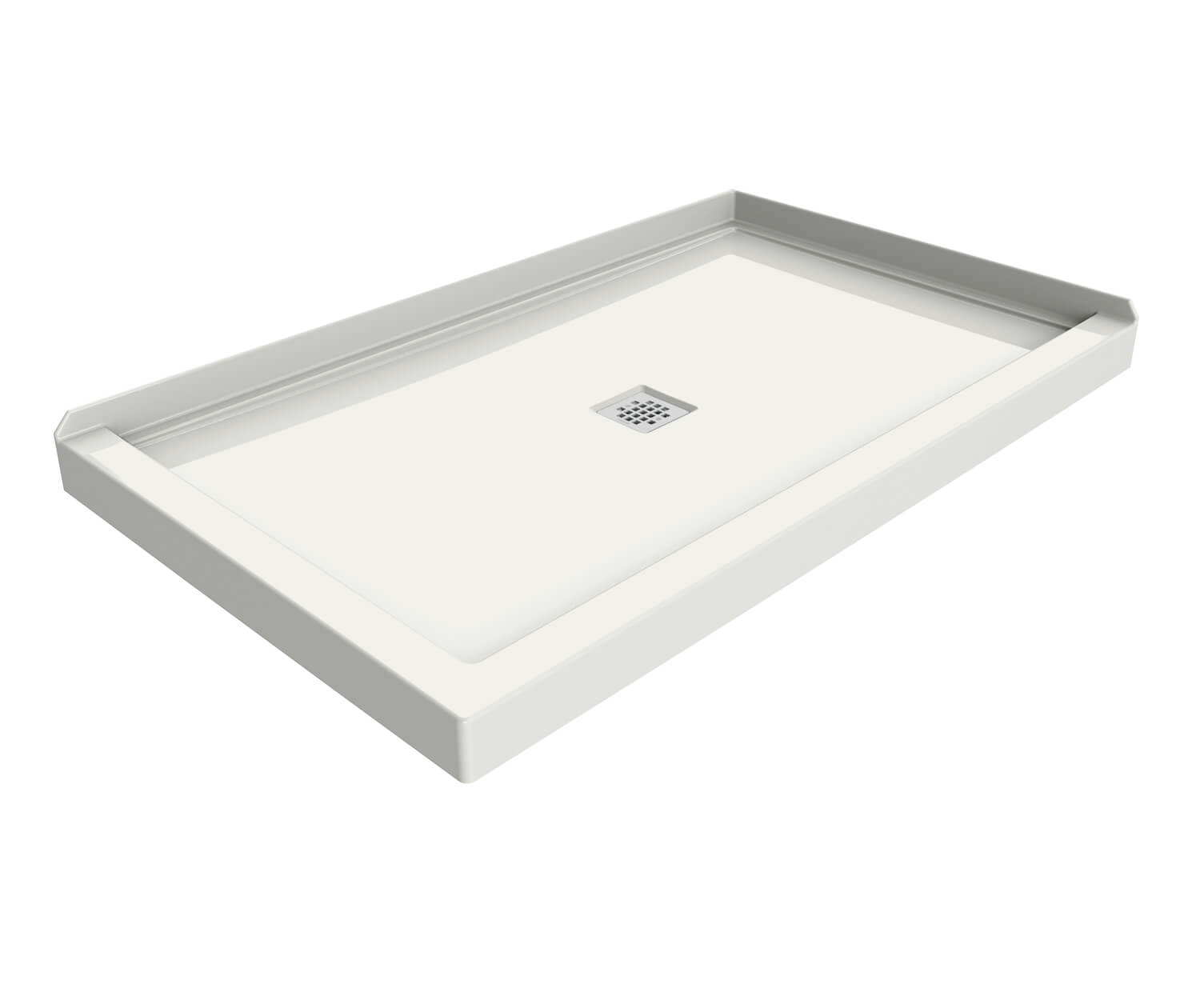 B3X 6036 Acrylic Corner Right Shower Base with Center Drain in