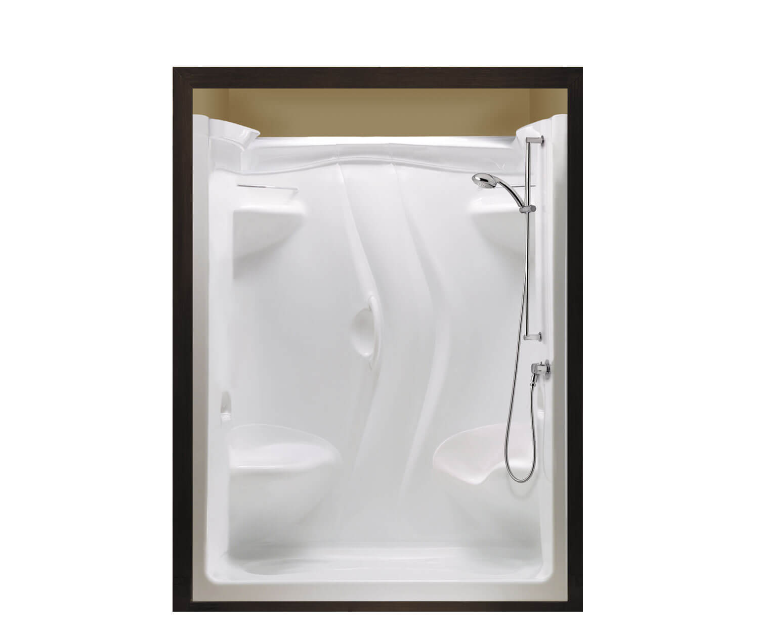 Stamina 60-II 60 x 36 Acrylic Alcove Left-Hand Drain Two-Piece 