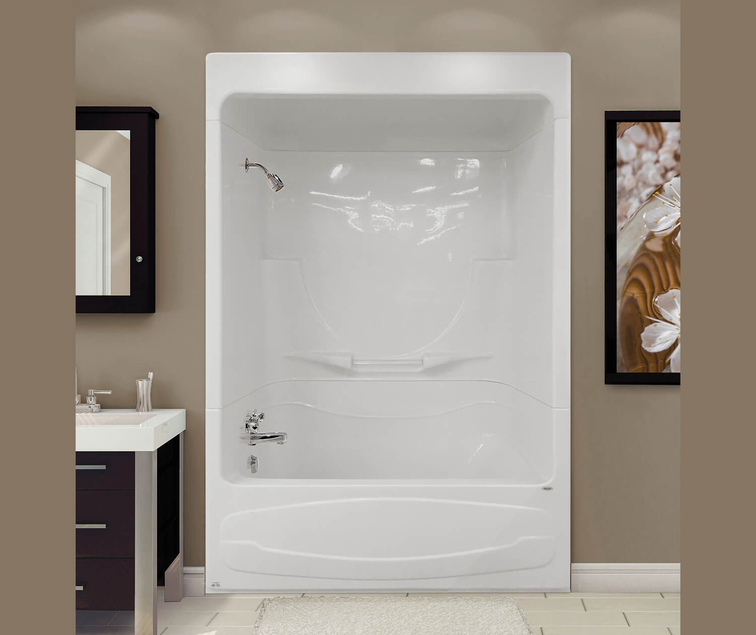 one piece bathtub shower combo installation