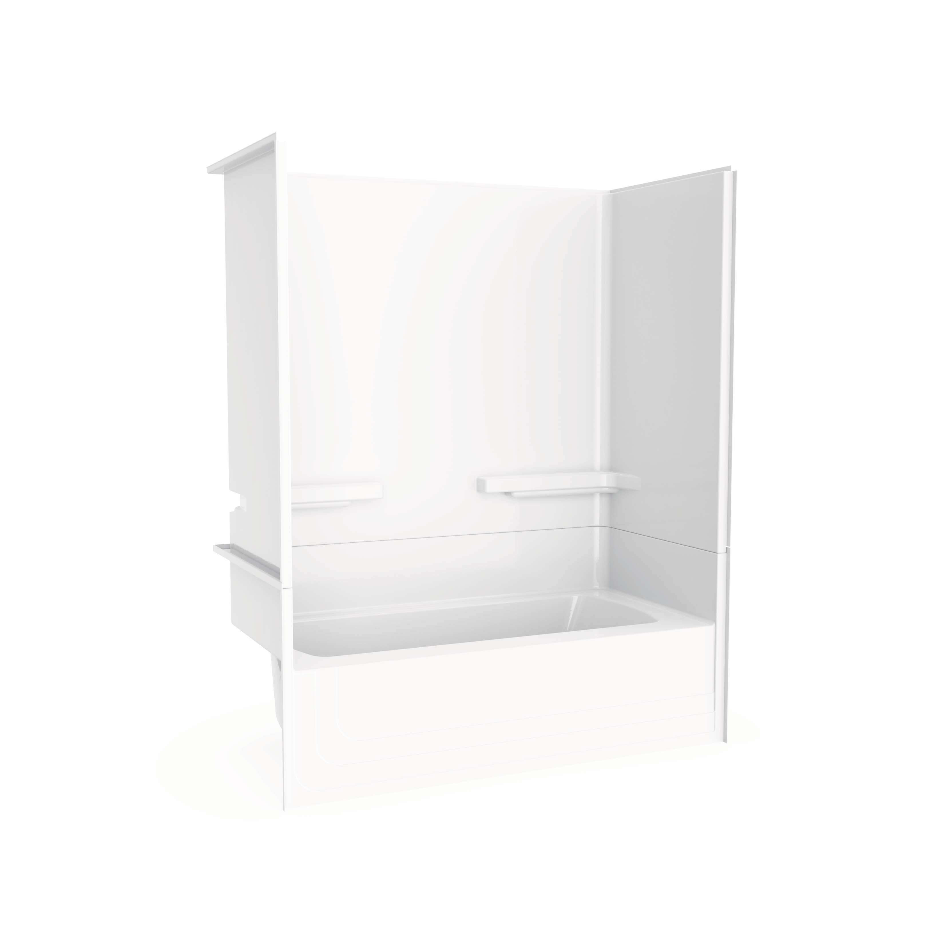 Monaco 60 x 31 AcrylX Alcove Left-Hand Drain Two-Piece Tub Shower 