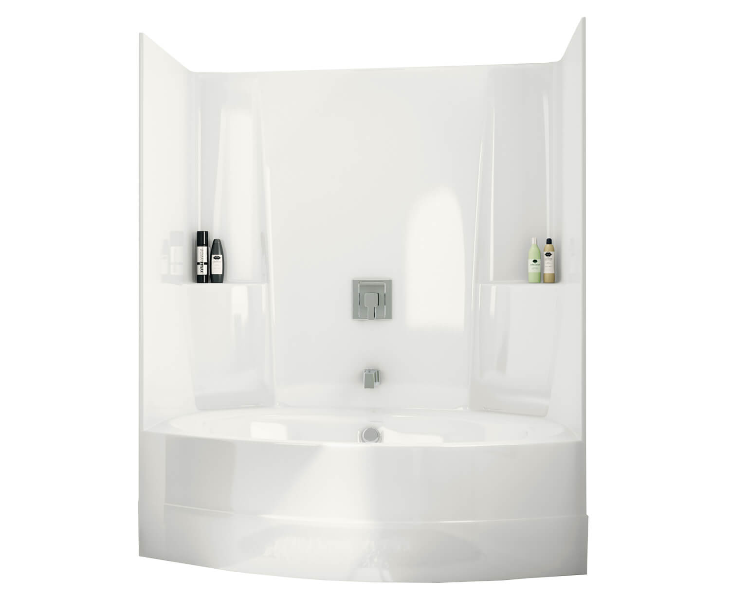 TSO6042 60 x 42 AcrylX Alcove Center Drain One-Piece Tub Shower in 