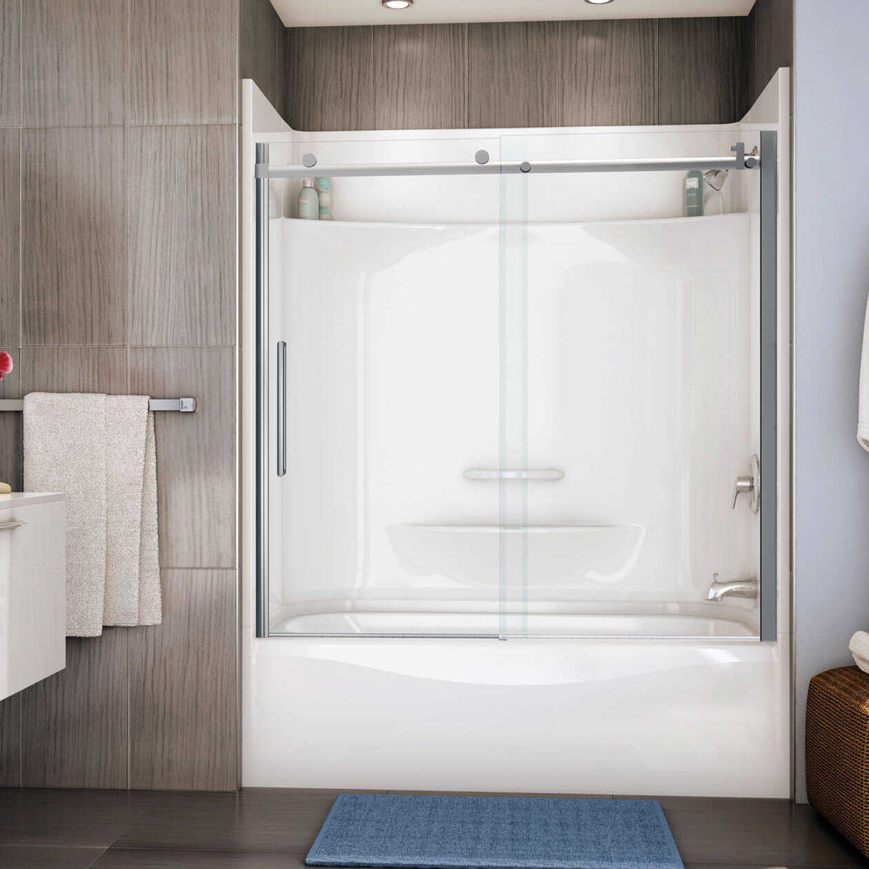 Essence TS6030 AFR AcrylX Alcove RightHand Drain FourPiece Tub