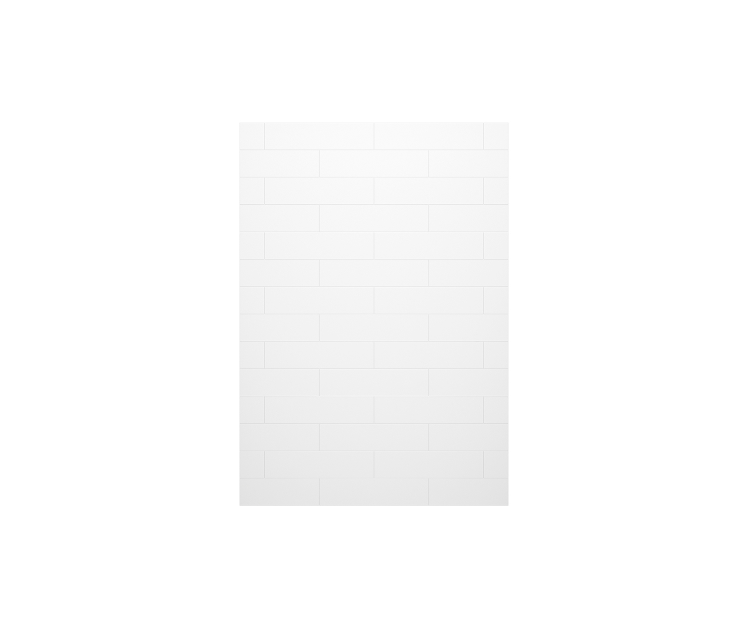 Denso 62 in. Solid Surface Glue up Back Wall in White | Wall, Maax 
