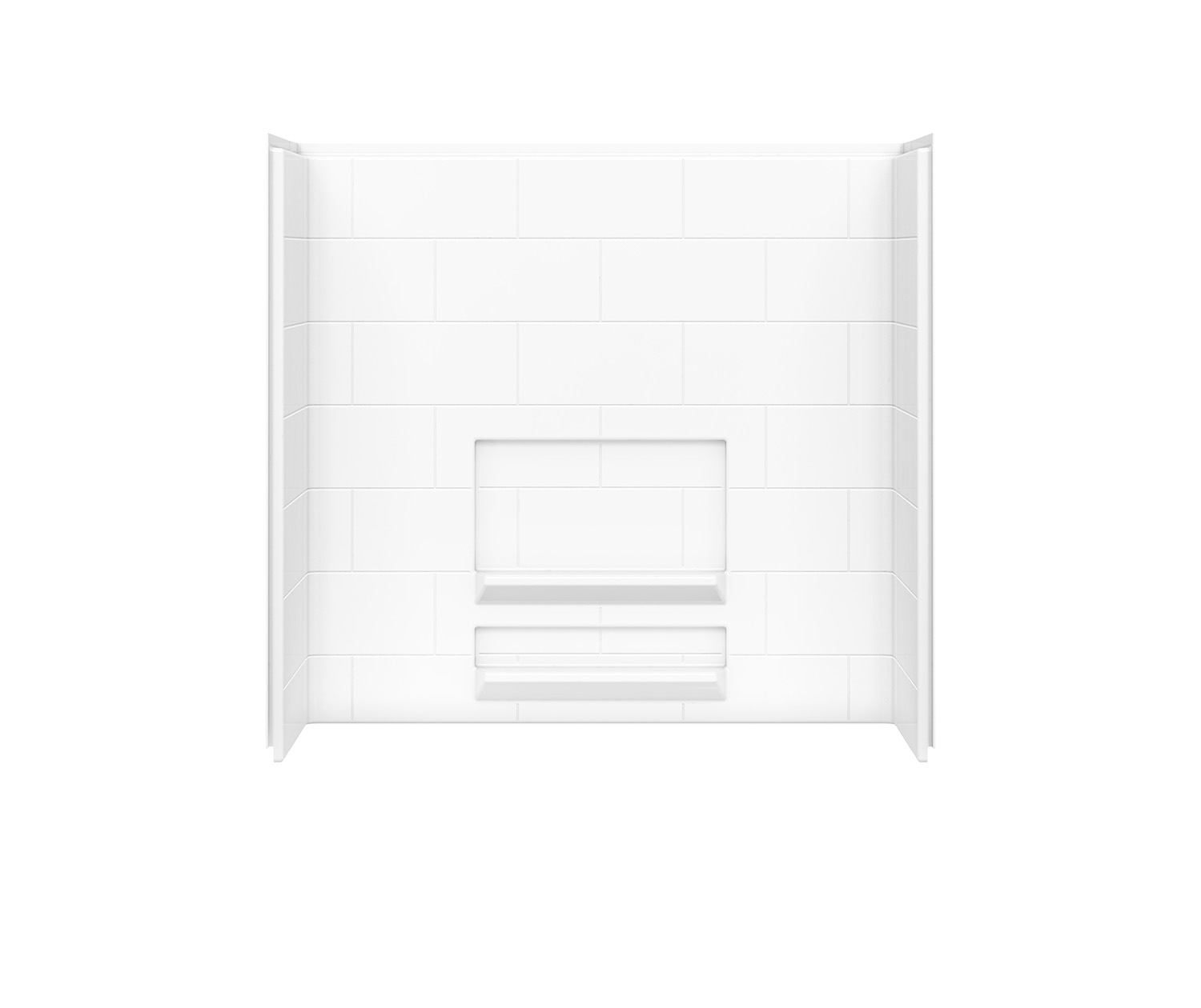 Olio Tile 60 x 30 AcrylX Direct-to-Stud Three-Piece Wall Kit in 