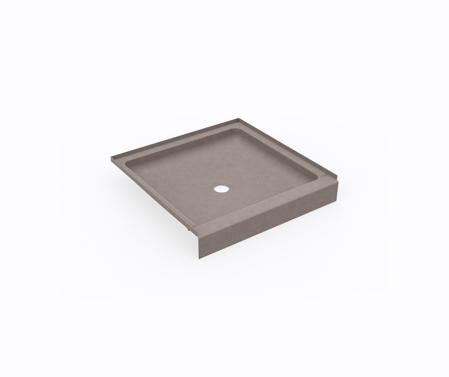 SS3232 32 x 32 Swanstone® Alcove Shower Pan with Center Drain Clay