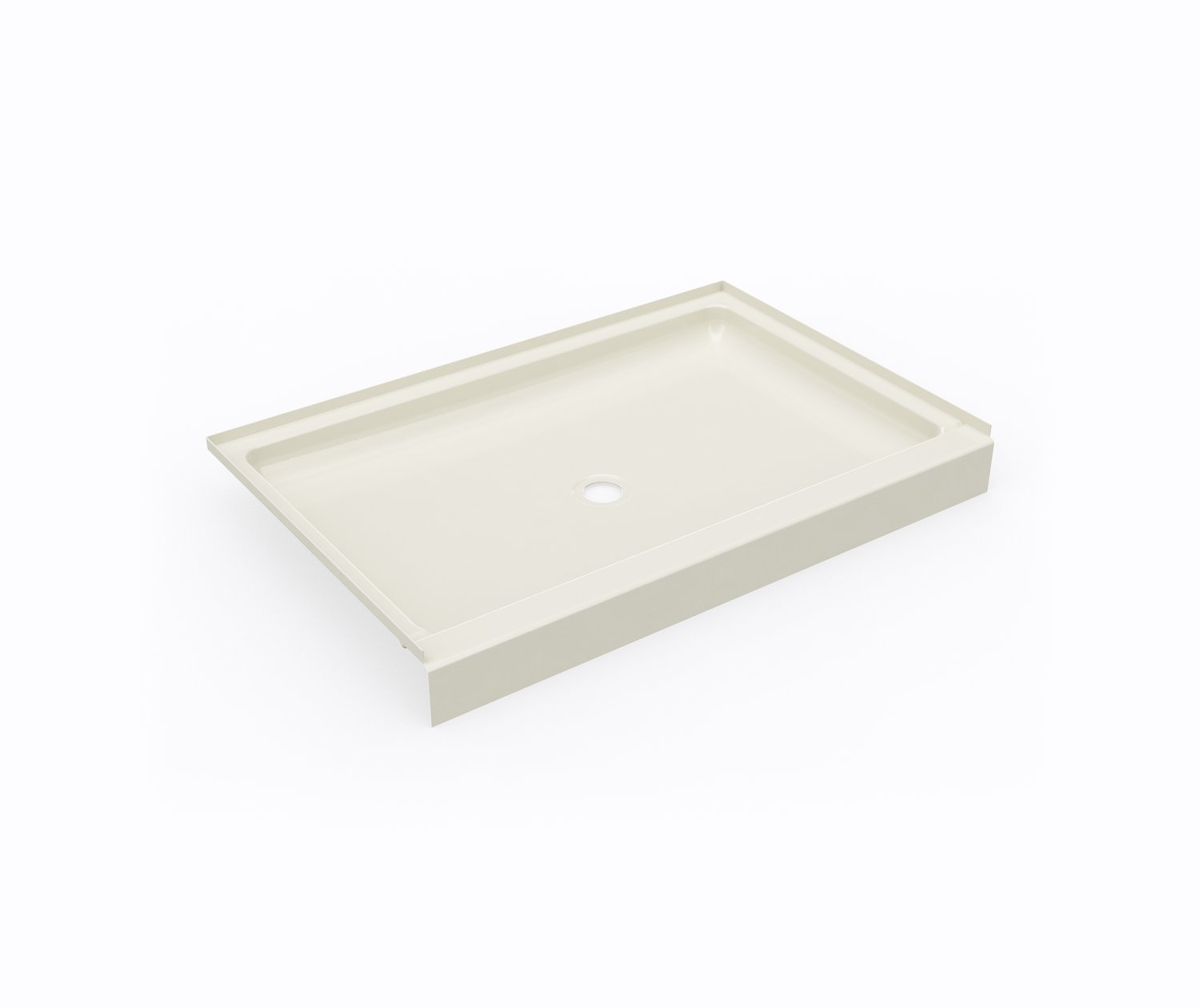SS3248 32 x 48 Swanstone® Alcove Shower Pan with Center Drain in Bone Shower Base, Swan en