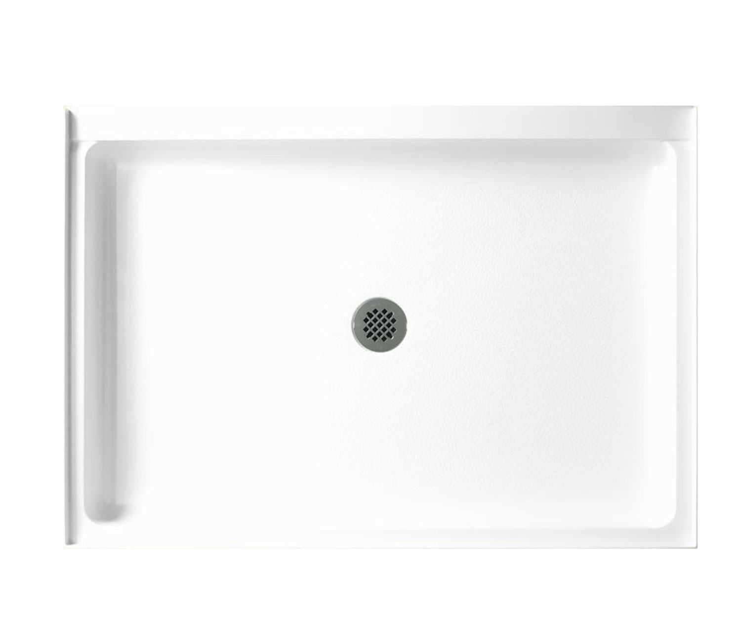 R3448 34 x 48 Veritek Alcove Shower Pan with Center Drain in White