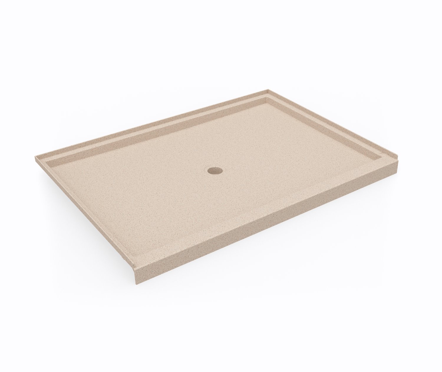 SS4260 42 x 60 Swanstone® Alcove Shower Pan with Center Drain in