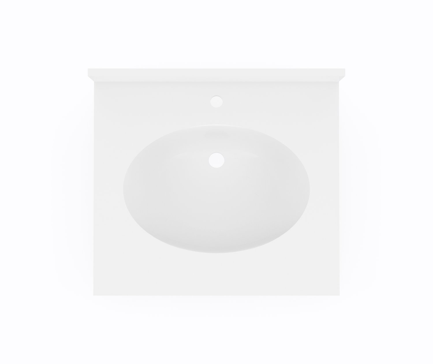 CH1B2225 Chesapeake 22 X 25 Single Bowl Vanity Top In White Vanity Ch1b2225 chesapeake 22 x 25 single bowl vanity top in white vanity