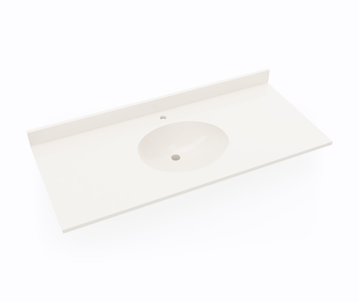 VT1B2249 Ellipse 22 x 49 Single Bowl Vanity Top in Bisque Vanity Top