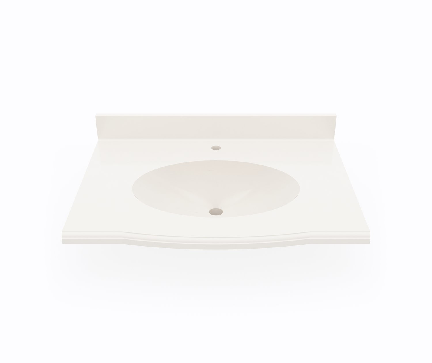 EV1B2225 Europa 22 x 25 Single Bowl Vanity Top in Bisque Vanity Top