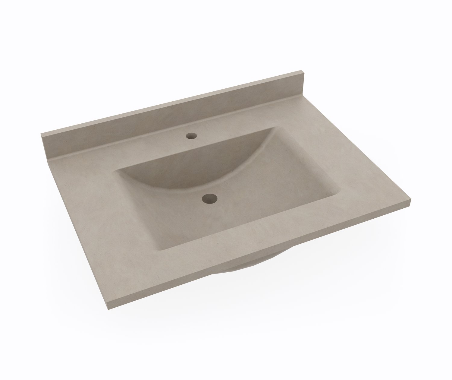 CV1B2231 Contour 22 x 31 Single Bowl Vanity Top in Limestone Vanity