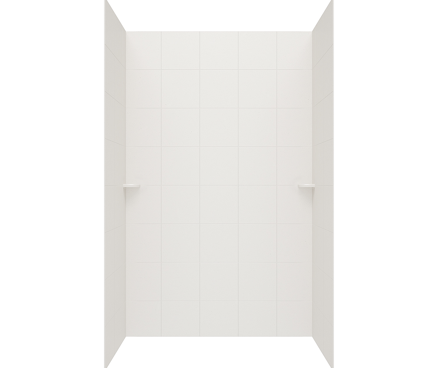 SQMK963662 36 x 62 x 96 Swanstone® Square Tile Glue up Shower Wall Kit