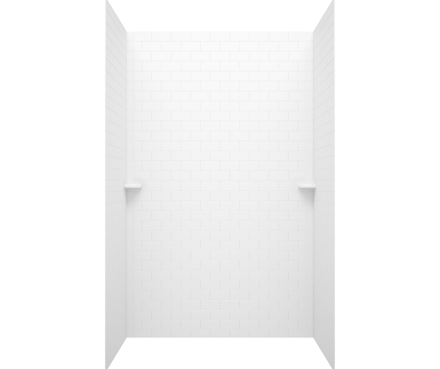 STMK963662 36 x 62 x 96 Swanstone® Classic Subway Tile Glue up Shower