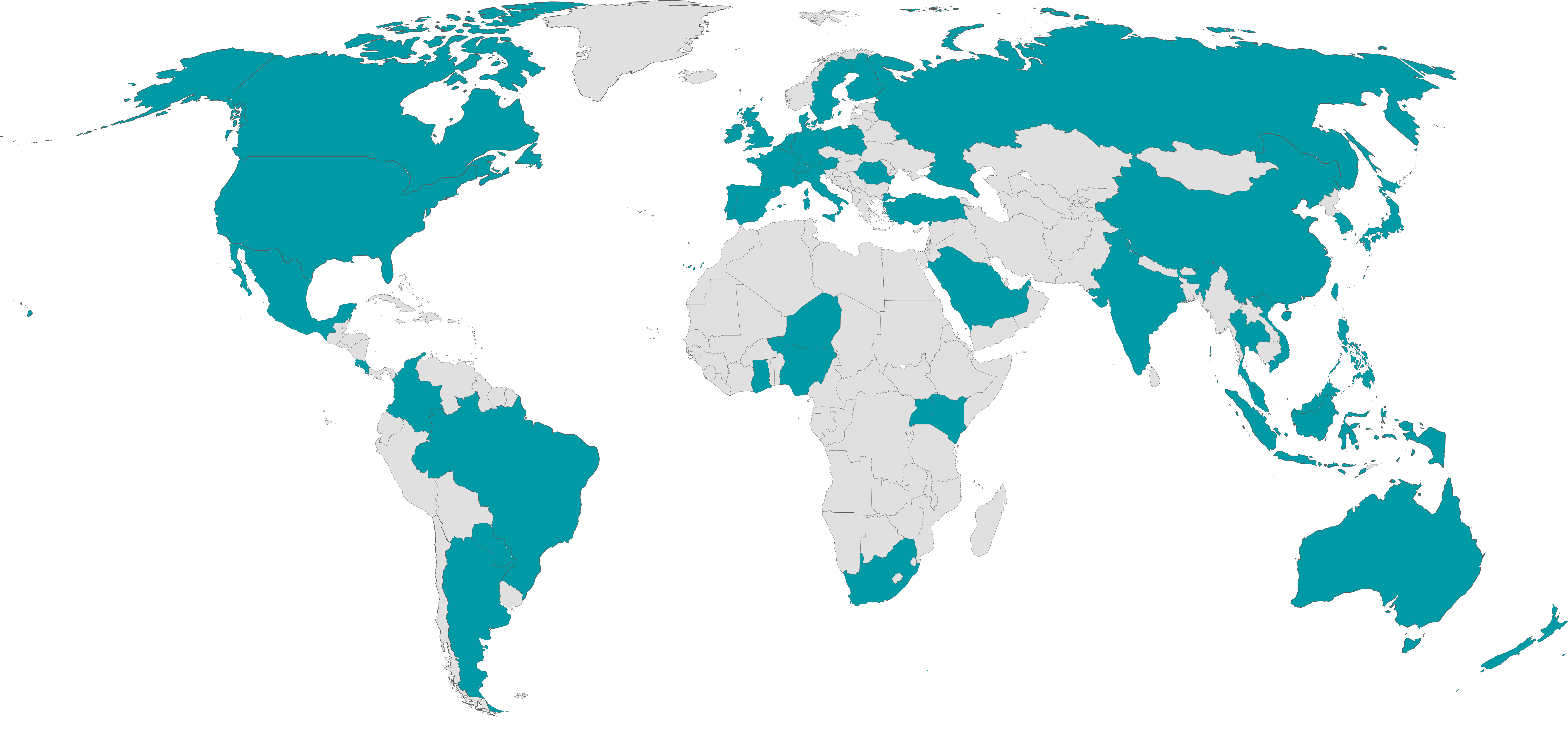 A map showing global REITs offer exposure to properties in more than 50 countries.