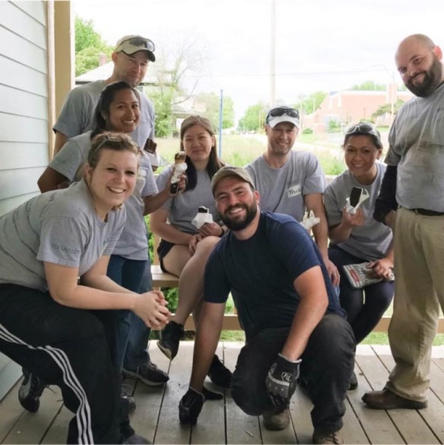 ACI employees volunteering at Habitat for Humanity.
