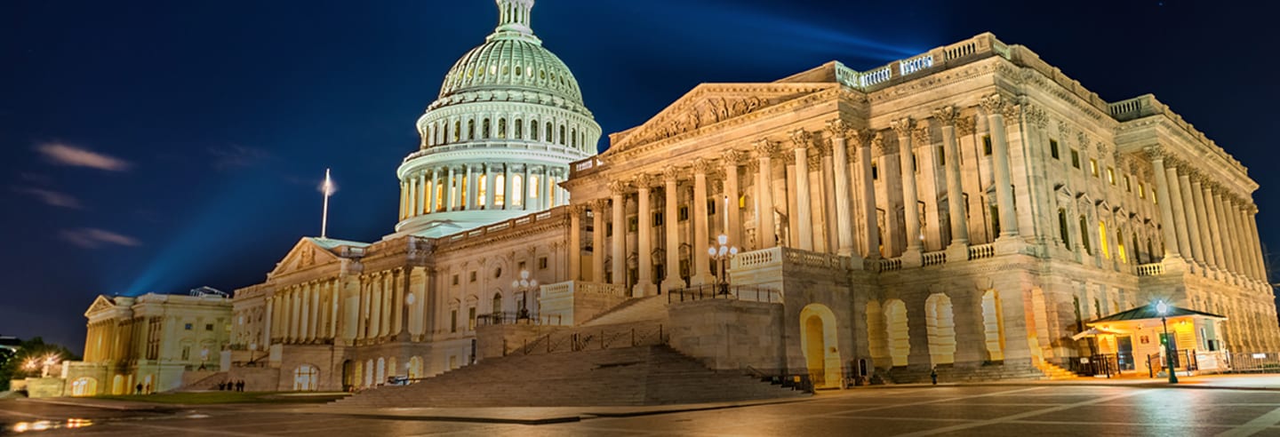 Andy Friedman in front of the U.S. Capitol Building.