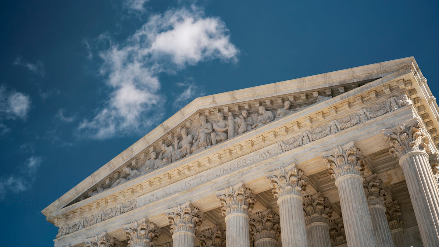 Exterior of the United States Supreme Court building.