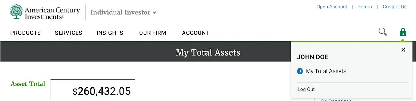 Logging out of my account.