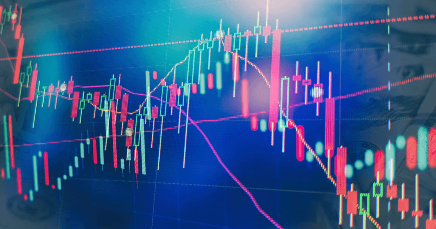 Stylized image of bar charts.