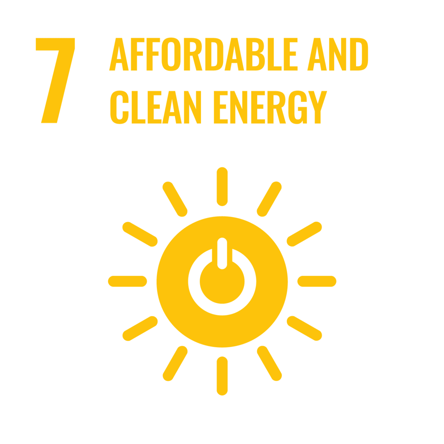 UN Sustainable Development Goal 7: Affordable and Clean Energy