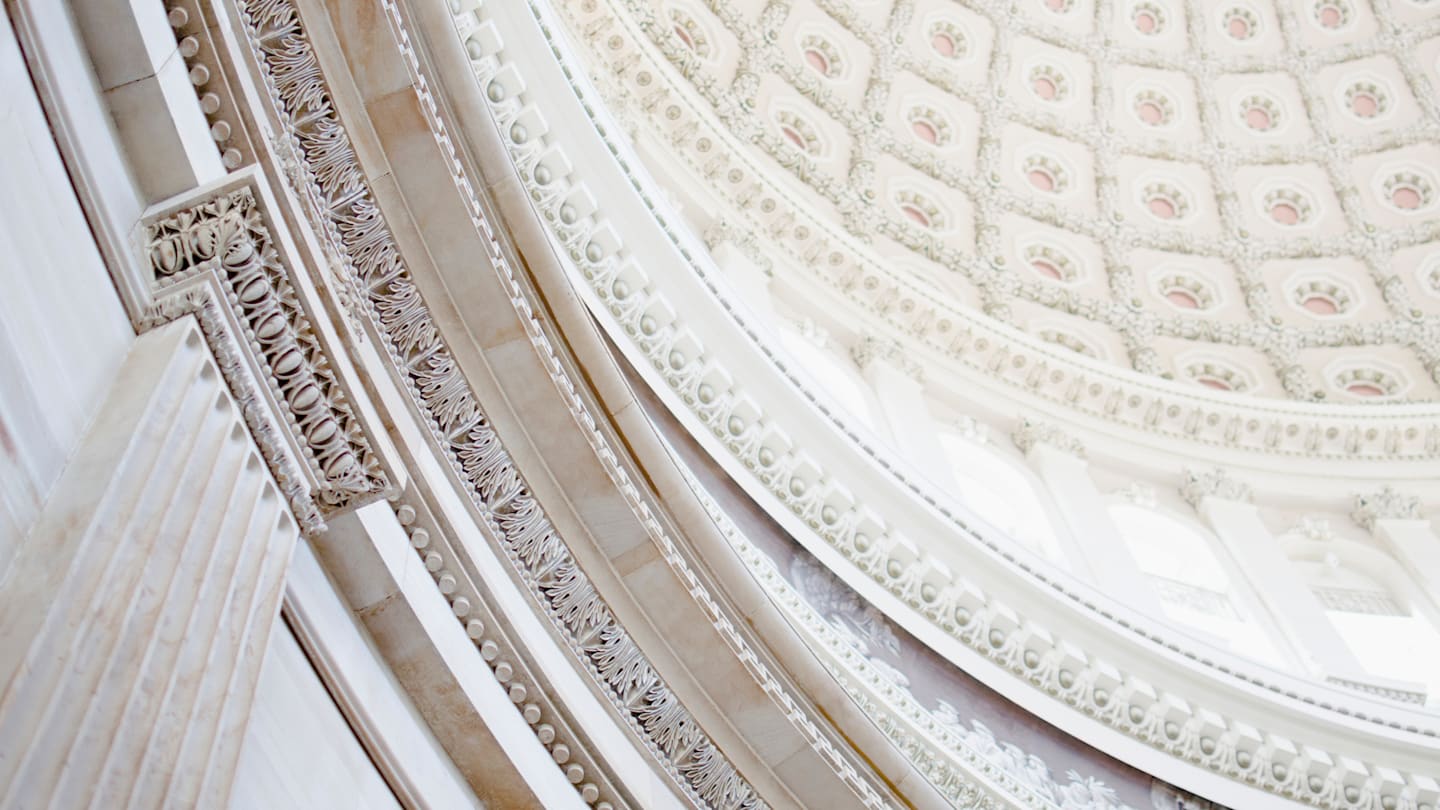 Interior of the US Capitol building.