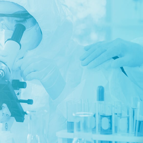 Scientist working in a lab.