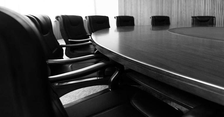 Empty conference room.