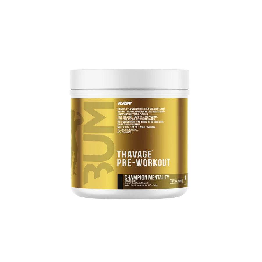 Thavage Pre-Workout — Champion Mentality   