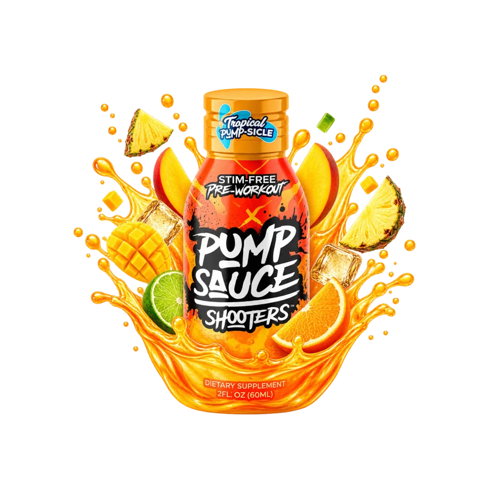 Pump Sauce Shooters — Tropical Pumpsicle