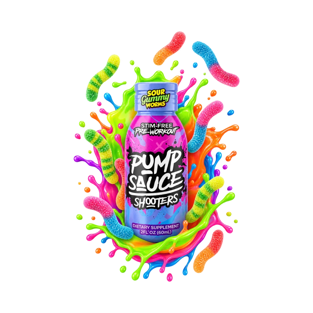 Pump Sauce Shooters — Sour Gummy Worms