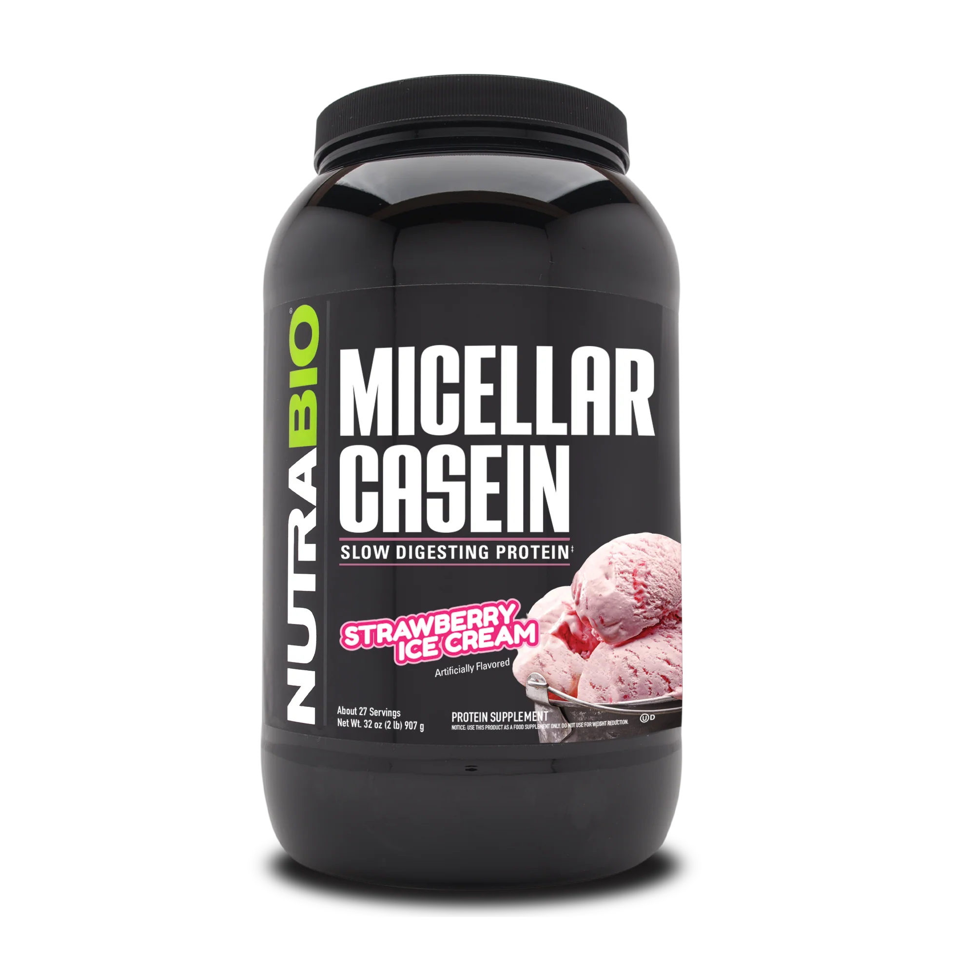 Proteina Micellar Casein — Strawberry Ice cream