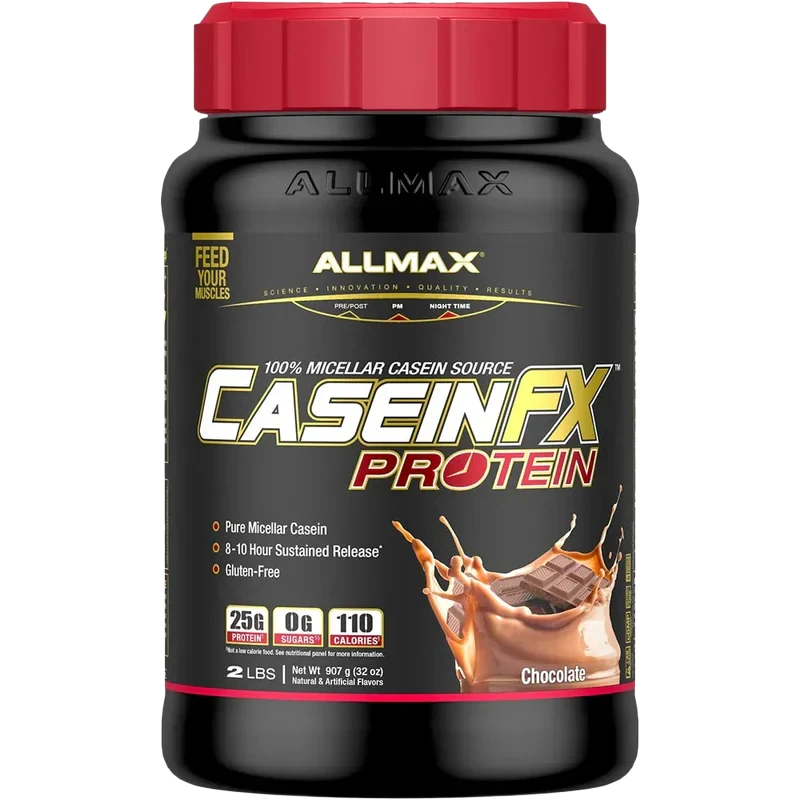 Allmax Casein-FX: 100% Micellar Casein Protein — Chocolate