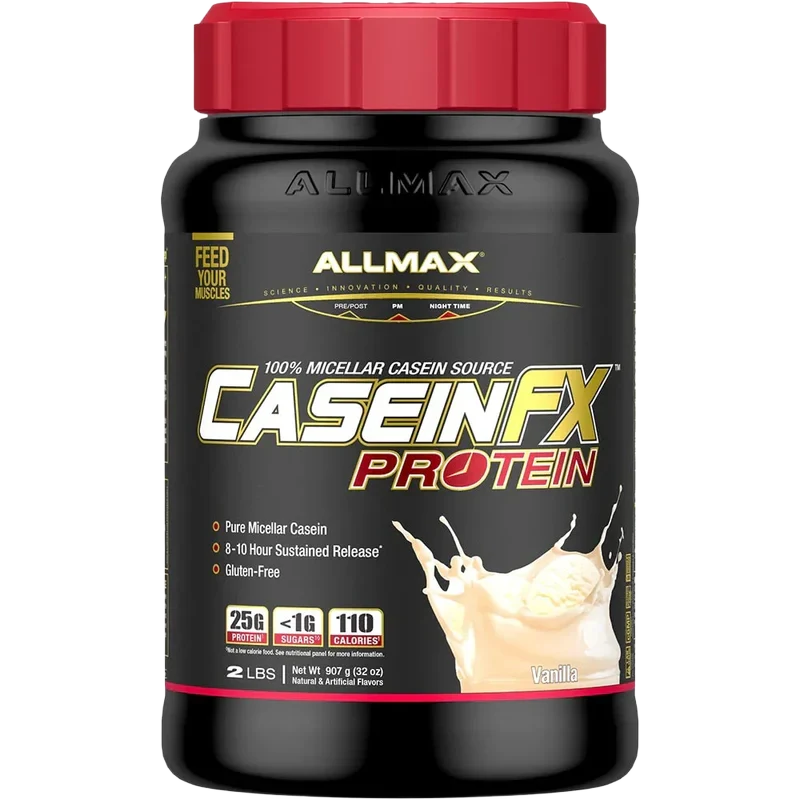 Allmax Casein-FX: 100% Micellar Casein Protein — Vainilla