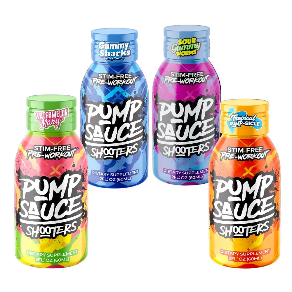 Pump Sauce Shooters — Blue Shark Gummy
