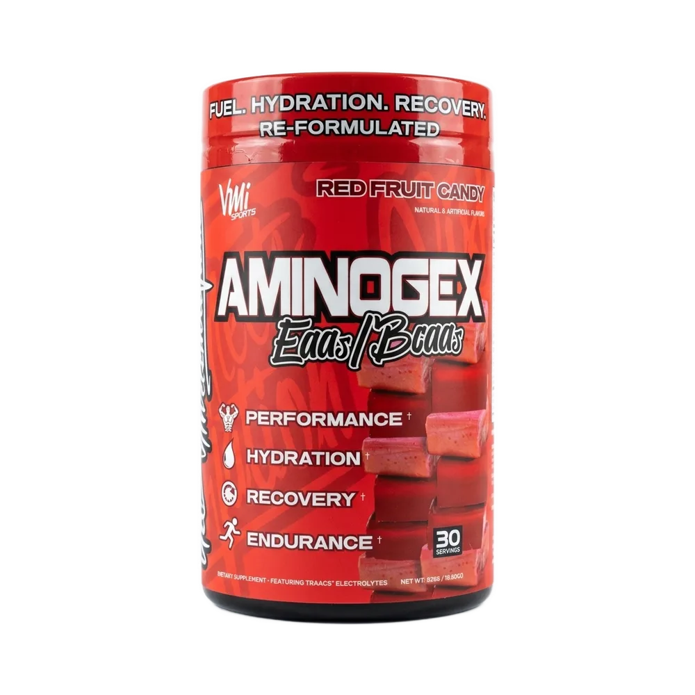 Aminogex EAAs / BCAAs + Hydration — red fruit candy