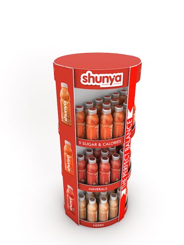 CRAZYlite free standing unit Round Product gondola Stands Eco Friendly gondolas